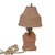 1930s 1930s Antique l.e. Smith Pink Satin Glass "Scottie Pups in a Basket" Boudoir Table Lamp For Sale - Image 5 of 9