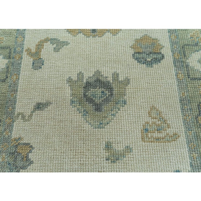 Turkish Turkish Oushak Rug 2'5" x 8'6" #19131 For Sale - Image 3 of 8