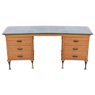 Mahogany Architects Desk, 1970s For Sale