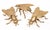 Gold Leaf Gilded Fly Ashtrays, 1930s, Set of 3 For Sale - Image 9 of 9