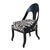 Not Yet Made - Made To Order Mid-Century Ebonized Vintage Spoon Chair Upholstered in Schumacher Fabric For Sale - Image 5 of 10