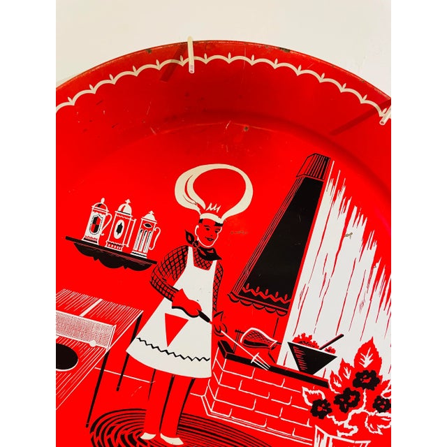 Vintage Marcelline Stoyke Bbq Theme Metal Wall Trays- Set of 3 For Sale - Image 12 of 13