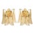 Amber Rondini Murano Glass Gold Wall Sconces by Simoeng, Set of 2 For Sale - Image 9 of 10