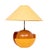 Stunning Round Ceramic Table lamp . Cubistic shaped . in typical 1980s Colors , Brown and Yellow's . Comes complete with...