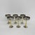 Mid-Century Italian Stainless Steel and Brass Champagne Coupes, 1970s, Set of 6 For Sale - Image 11 of 14