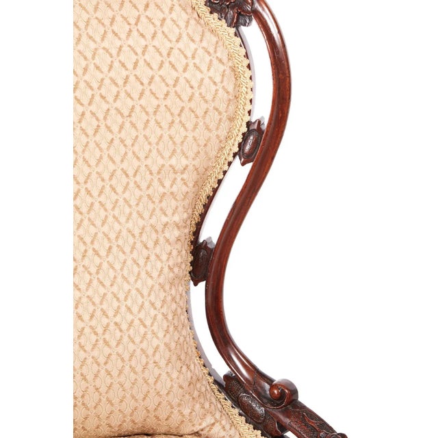 Set of Victorian Carved Walnut Chairs For Sale - Image 3 of 14