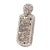 Metal John Hardy Silver Mother of Pearl and White Sapphire Naga Dog Tag Pendant For Sale - Image 7 of 11