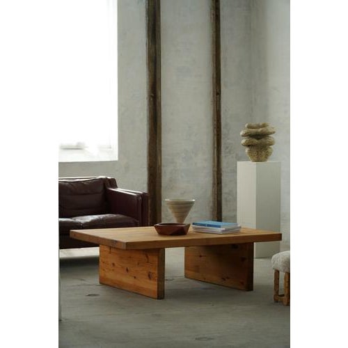 Mid-Century Swedish Sofa Table in Pine, attributed to Sven Larsson, 1960s For Sale - Image 10 of 13