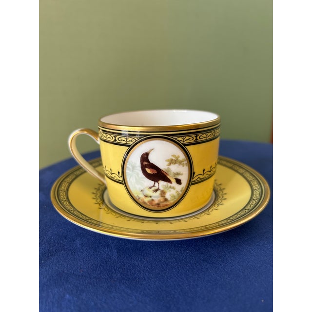 Gold Tea Cups by Ancienne Royale Manufacture, Set of 2 For Sale - Image 8 of 10