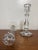 Vintage Pair Clear Glass Crystal Candlesticks 7.5" Hexagon Base Taper Holders For Sale In Philadelphia - Image 6 of 11
