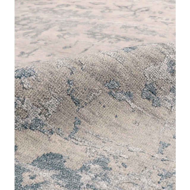 Pasargad Home Transitiona Silver Area Rug- 7'11" X 9'10" For Sale - Image 4 of 6
