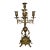 Vintage Baroque Style 5 Arm Brass Candelabrum For Sale