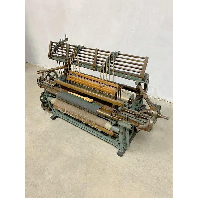 Antique Weaving Loom in Metal and Wood For Sale - Image 4 of 7