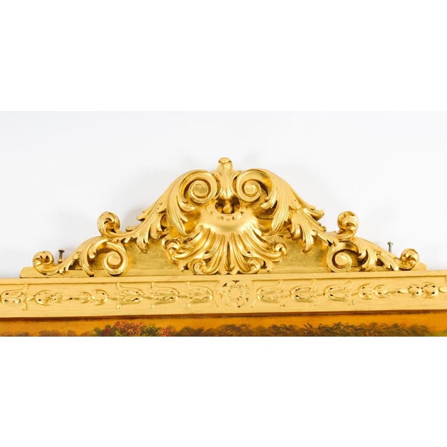 French Trumeau Mirror with Matching Console Table, 19th Century, Set of 2 For Sale - Image 6 of 18