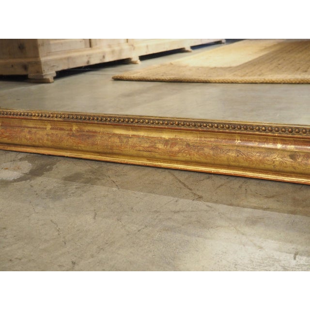 Large 19th Century French Giltwood Louis Philippe Style Mirror, 70.4 X 48 Inches For Sale In Dallas - Image 6 of 18