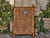 French Faux Bamboo Walnut Mirror with Pierced Corners, circa 1900 For Sale - Image 11 of 12