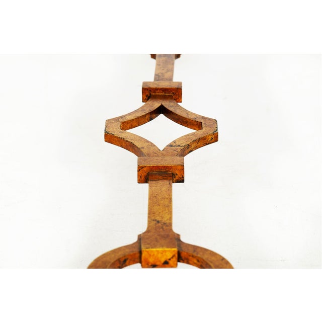 Paul M. Jones Modern Gilt Iron Glass Cocktail Coffee Table For Sale - Image 14 of 18