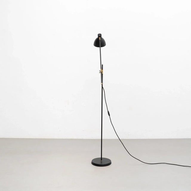 KH #1 Black Raw Brass Floor Lamp from Konsthantverk For Sale - Image 5 of 18