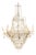Large Spanish La Granja Crystal Chandelier, 1890s For Sale