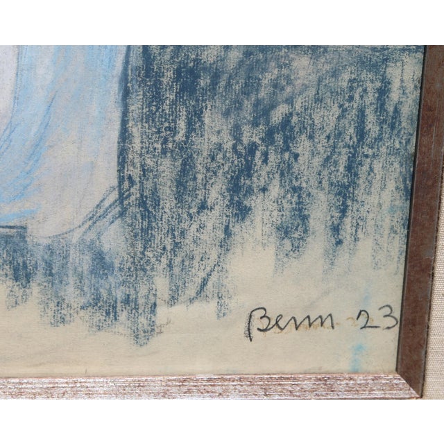 Artist: Ben Benn, Polish/American (1884 - 1983) Title: Seated Nude Year: 1923 Medium: Pastel on Paper, signed and dated...
