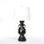 Pair of Mid-Century Iron Dragon Amphora Chinoiserie Table Lamps W/ Ring Details For Sale - Image 4 of 15