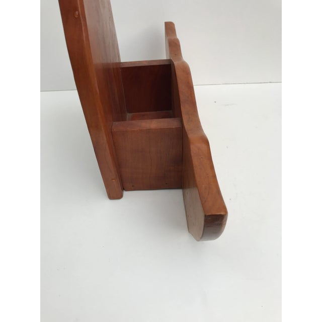 1980s Decoupage Pheasants on Wood Wall Hanging and Wooden Pitcher and Basin Planter - 2 Piece Set For Sale - Image 6 of 13