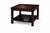 Williams-Sonoma Late 20th Century Williams-Sonoma Home Dark Walnut End Table With Lower Shelf For Sale - Image 4 of 4