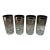 Vintage Mid-Century Modern "Royal Luster" Silver-Fade Highball Glasses -Set of 4 For Sale