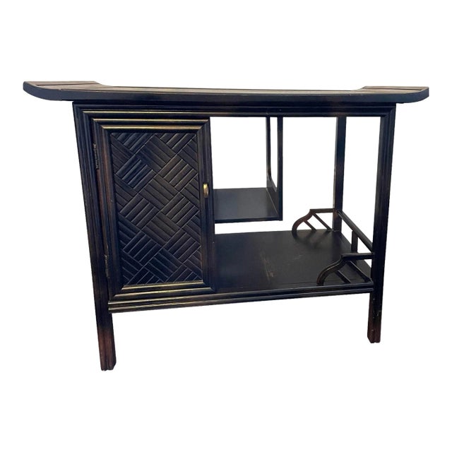 Mid 20th Century Chinoiserie Pagoda Accent Table by Thomasville For Sale