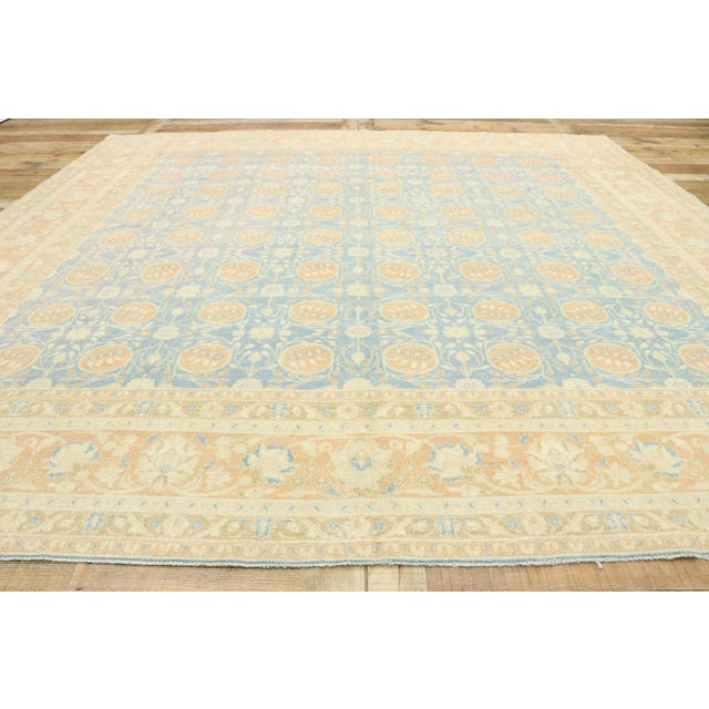 Textile Vintage Portuguese Khotan Style Rug - 09'03 X 09'07 For Sale - Image 7 of 9