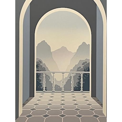 1980s Mick Durrant Signed Serigraph Pair East Wing & West Wing Limited Edition Prints For Sale