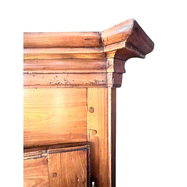 Amazing 19th century French oak corner cabinet. This piece was brought back from France and is mid 19th century. Solid and...