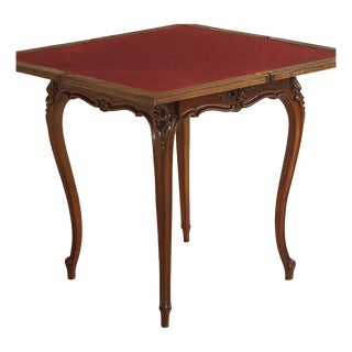 Antique Louis XV Oak Game Table, 1890 For Sale
