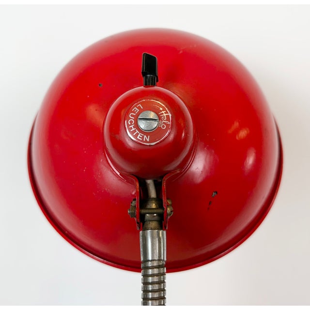Large Vintage Industrial German Workshop Table Lamp from Helo Leuchten, 1950s For Sale - Image 16 of 18