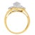 A diamond cocktail ring that sparkles with a central marquise-shaped cluster of round brilliant cut diamonds surrounded by...