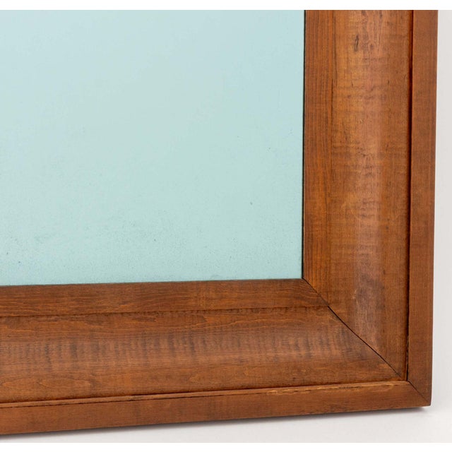Modern Modern Mahogany Framed Mirror For Sale - Image 3 of 6