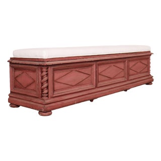Italian Painted Bench, 19th Century For Sale