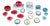 Ceramic Bowls from Santilli, 1990s, Set of 18 For Sale
