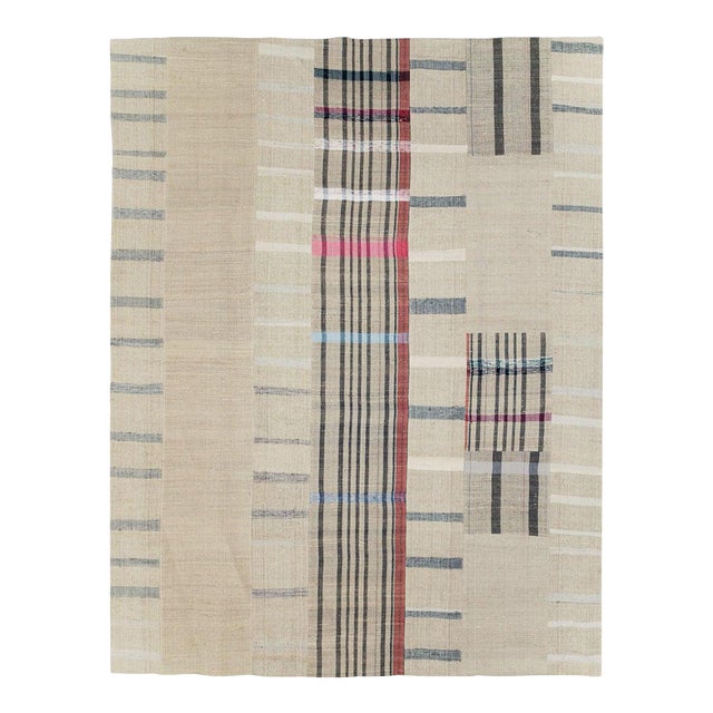 Galerie Shabab Collection Mid-20th Century Turkish Flatweave Kilim Room Size Rug For Sale