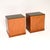 Brown Antique Yew Wood Bedside Tables, 1930, Set of 2 For Sale - Image 8 of 11