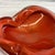 1960s C. 1960s Alfredo Barbini Murano Persimmon Orange Glass Vide-Poche With Gold Flecks For Sale - Image 5 of 9