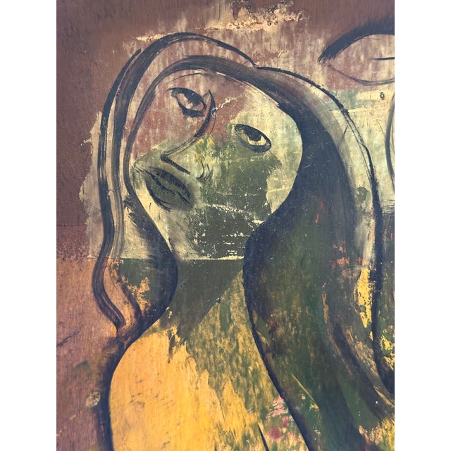 An exceptional early California modern art painting on board by Leon D'Usseau, Jr. (American, 1918–1991), widely known by...