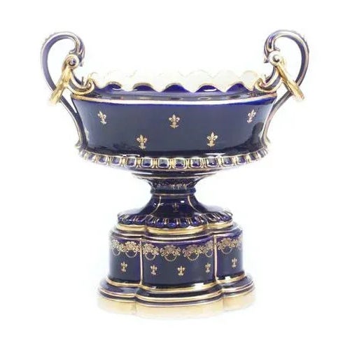 Vintage Porcelain Pot or Vase For Sale - Image 3 of 8