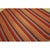 Turkish 1950s Square Multi Field Stripe Flatweave Vintage Turkish Decorative Kilim Rug For Sale - Image 3 of 6