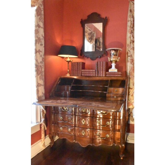 French 18th Century Robust Fruitwood Secretary of the Louis XV Period For Sale - Image 3 of 9