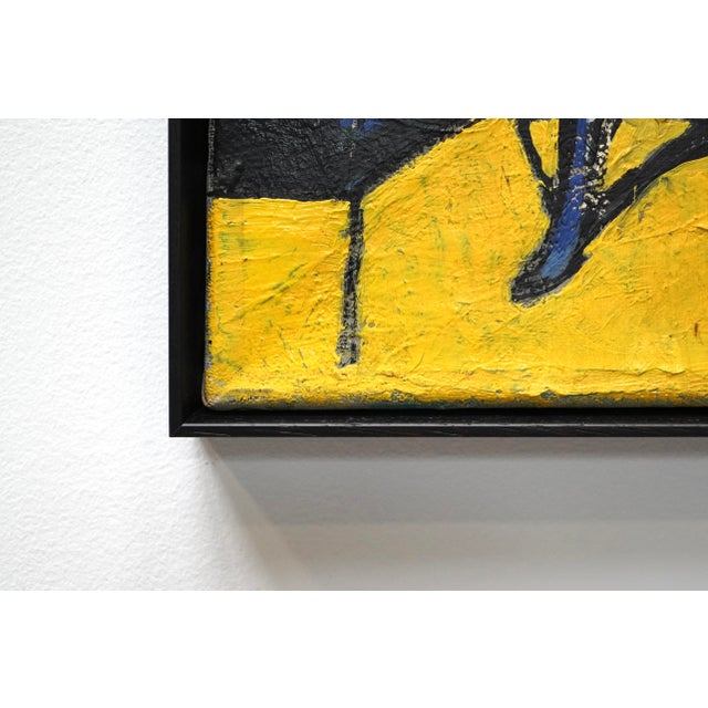Jozef Schellekens, Architectural Modernist Composition, 1958, Oil on Canvas For Sale - Image 4 of 7