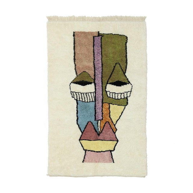 Hand-Knotted Wool Rug by Azele Studio For Sale - Image 11 of 11