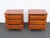Solid Wood Nightstands End Side Bedside Tables a Pair 6588 For Sale In Miami - Image 6 of 18
