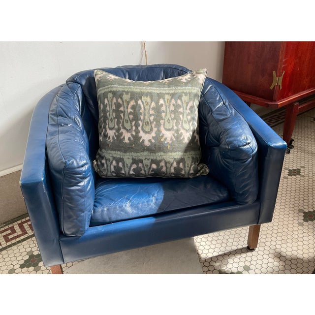 Ryan Home Sage Green Ikat Pillow For Sale - Image 4 of 7