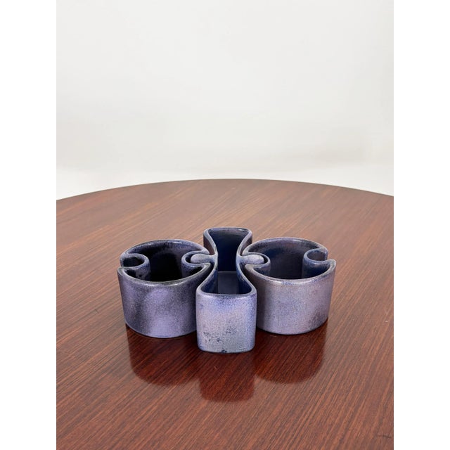 Ceramic Centerpiece by Angelo Mangiarotti for Fratelli Brambilla, Italy, 1968, Set of 3 For Sale - Image 11 of 11